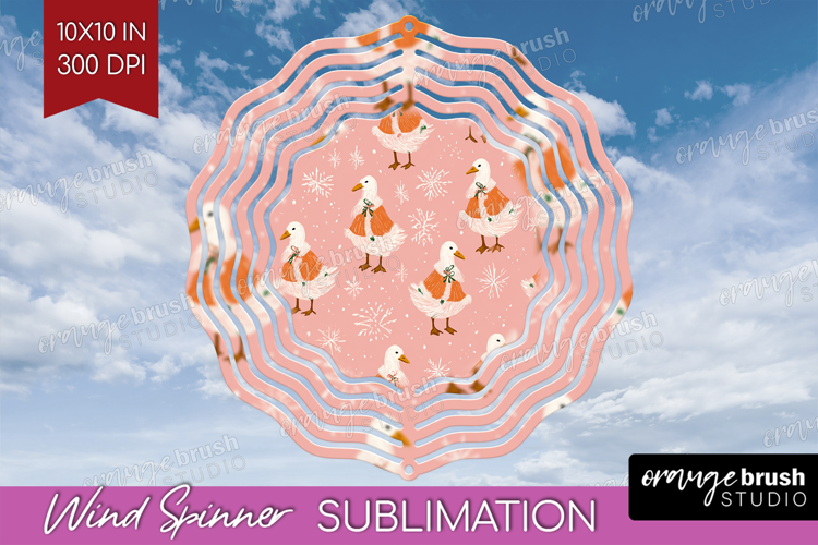 Pink Christmas Wind Spinner Sublimation PNG - Coquette Xmas