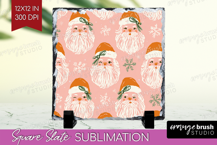 Pink Christmas Slate PNG - Coquette Xmas Square Slate