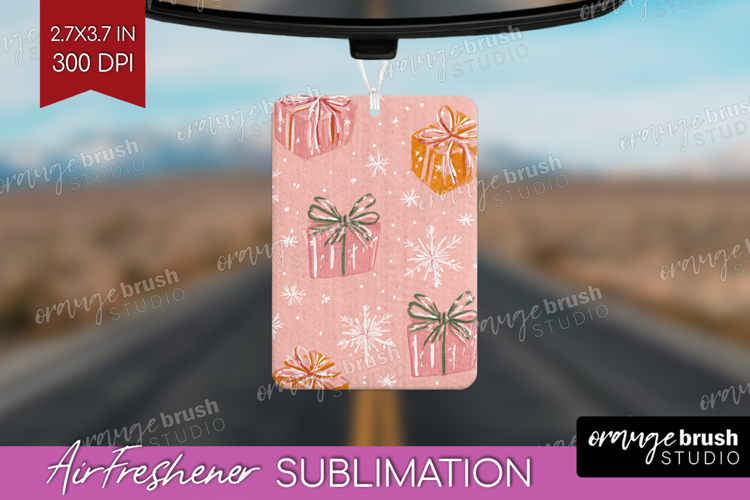 Pink Christmas Air Freshener PNG - Coquette Xmas PNG