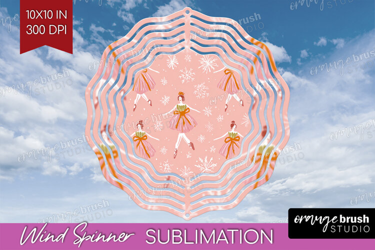 Pink Christmas Wind Spinner Sublimation PNG - Coquette Xmas example image 1