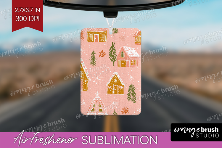 Pink Christmas Air Freshener PNG - Coquette Xmas PNG