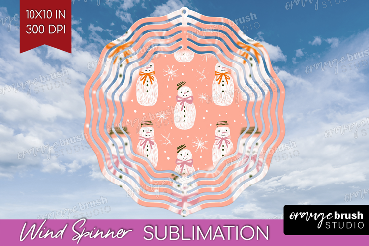 Pink Christmas Wind Spinner Sublimation PNG - Coquette Xmas