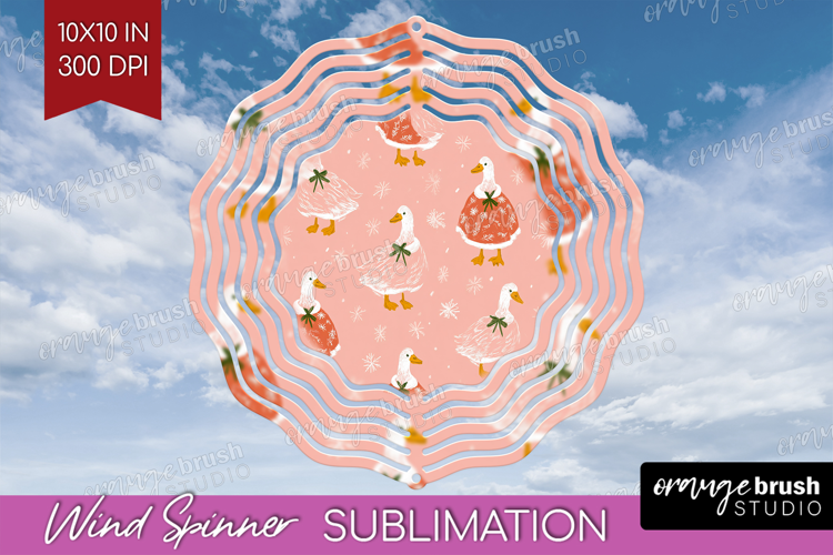 Pink Christmas Wind Spinner Sublimation PNG - Coquette Xmas