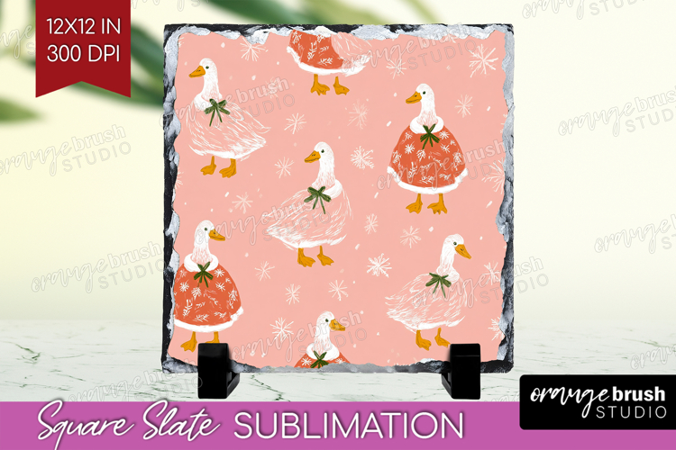 Pink Christmas Slate PNG - Coquette Xmas Square Slate
