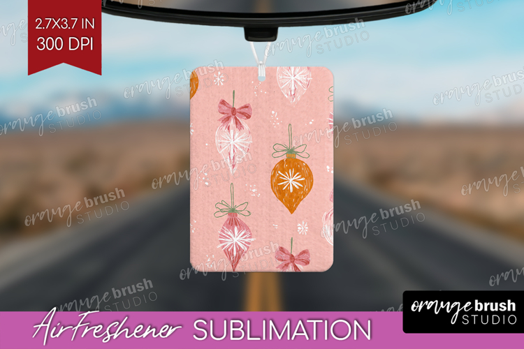 Pink Christmas Air Freshener PNG - Coquette Xmas PNG