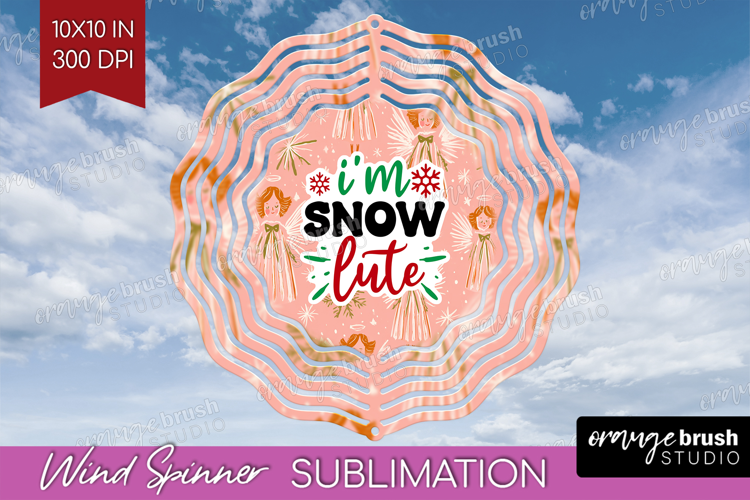 Funny Christmas Quote Wind Spinner Sublimation PNG - Pink