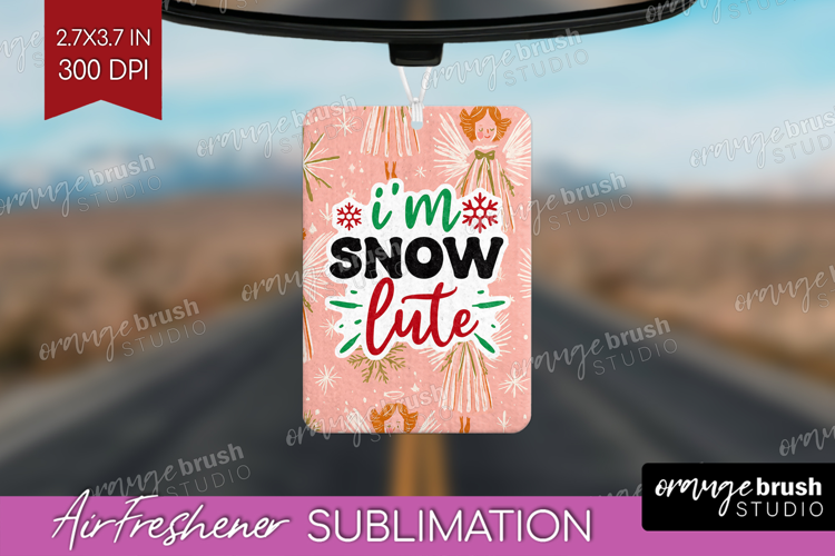 Funny Christmas Quote Air Freshener PNG - Pink Xmas PNG