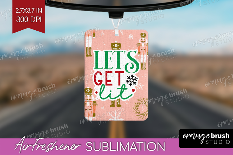 Funny Christmas Quote Air Freshener PNG - Pink Xmas PNG
