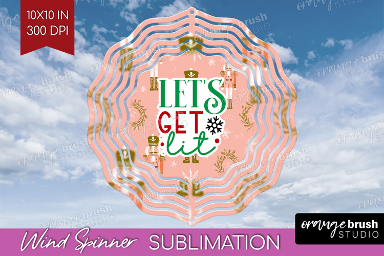 Funny Christmas Quote Wind Spinner Sublimation PNG - Pink