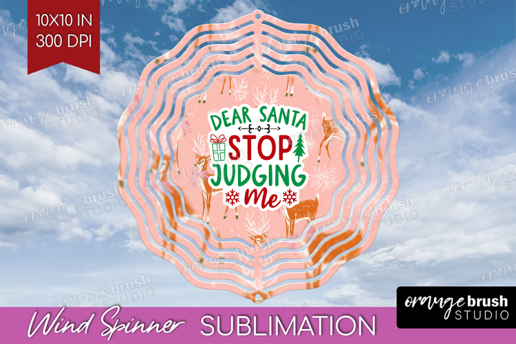 Funny Christmas Quote Wind Spinner Sublimation PNG - Pink
