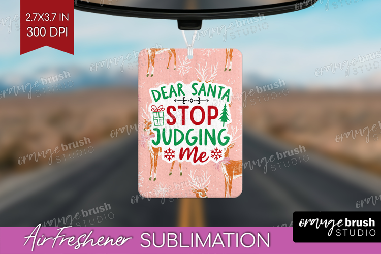 Funny Christmas Quote Air Freshener PNG - Pink Xmas PNG