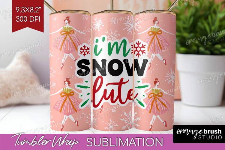 Funny Christmas Quote Tumbler Wrap - Pink Xmas Tumbler PNG