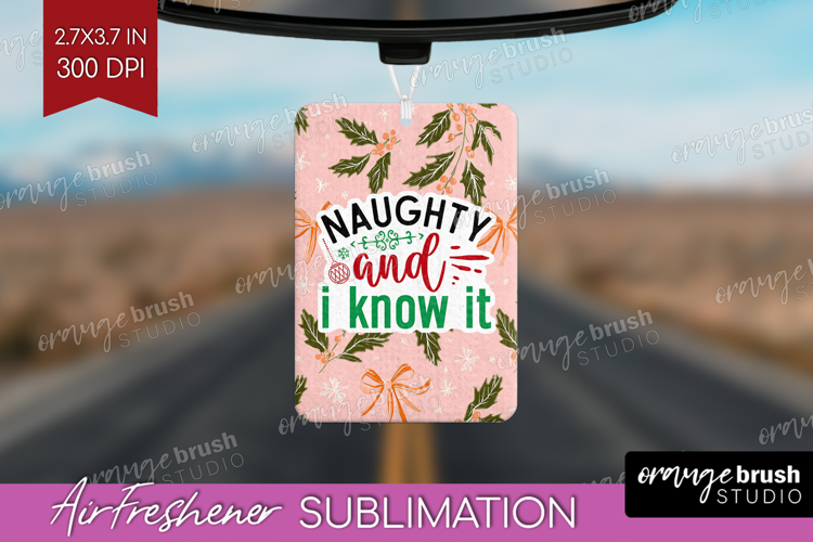 Funny Christmas Quote Air Freshener PNG - Pink Xmas PNG