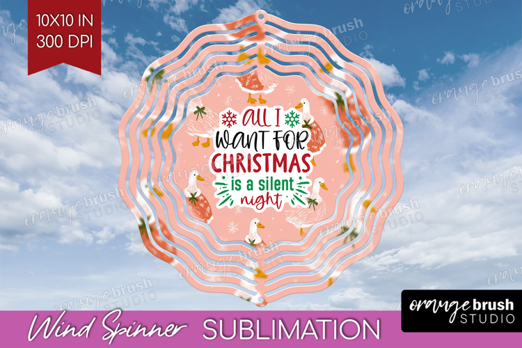 Funny Christmas Quote Wind Spinner Sublimation PNG - Pink