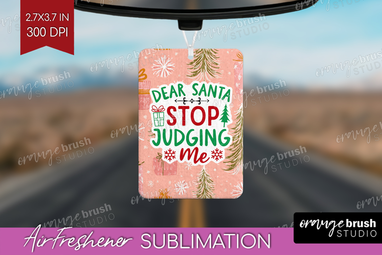 Funny Christmas Quote Air Freshener PNG - Pink Xmas PNG