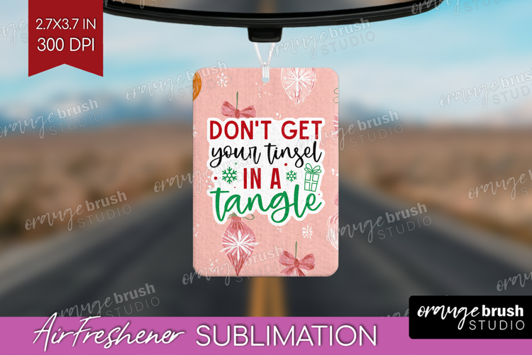 Funny Christmas Quote Air Freshener PNG - Pink Xmas PNG