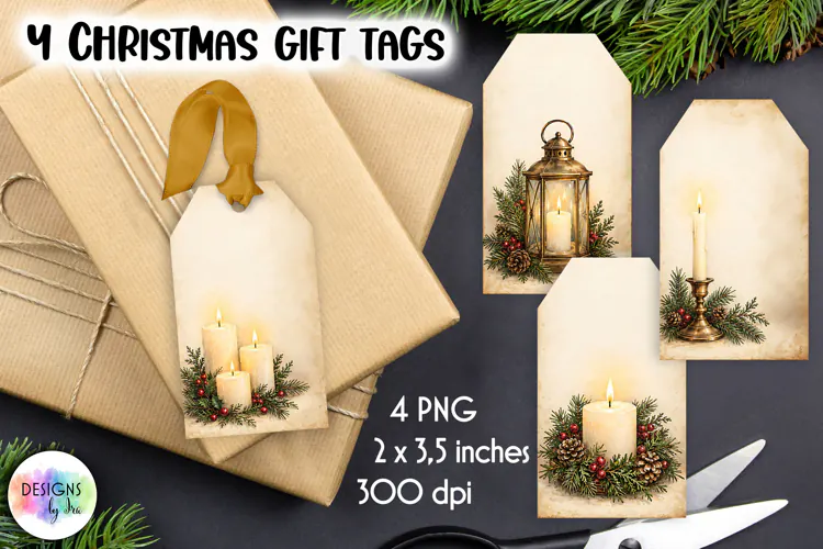 Christmas Gift Tags | Vintage Gift Tags Printable