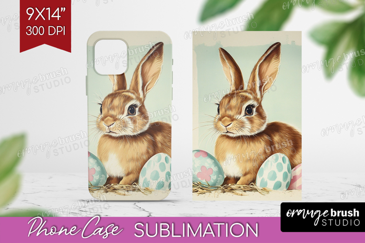 Retro Easter Phone Case PNG - Easter Case PNG Sublimation