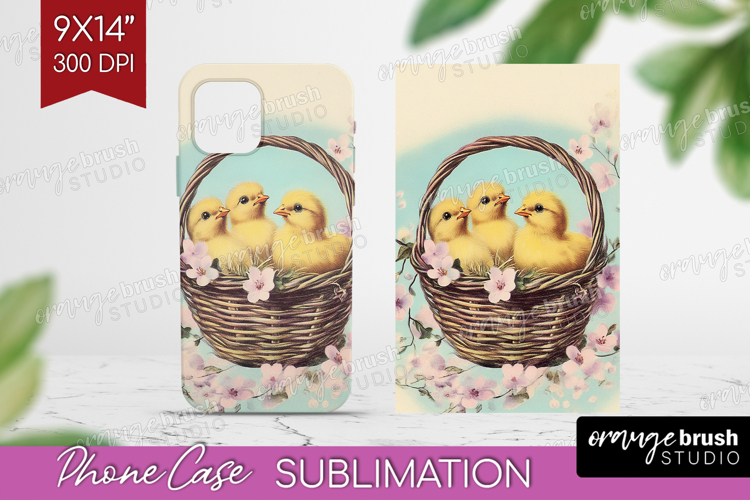 Retro Easter Phone Case PNG - Easter Case PNG Sublimation