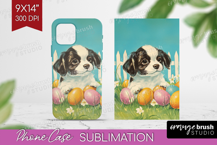 Retro Easter Phone Case PNG - Easter Case PNG Sublimation