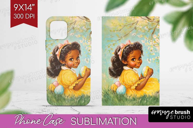 Retro Easter Phone Case PNG - Easter Case PNG Sublimation
