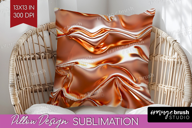 Rose Gold Pillow Sublimation - Metallic Rose Pillow Cover