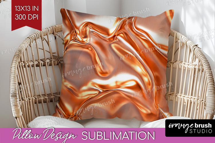 Rose Gold Pillow Sublimation - Metallic Rose Pillow Cover