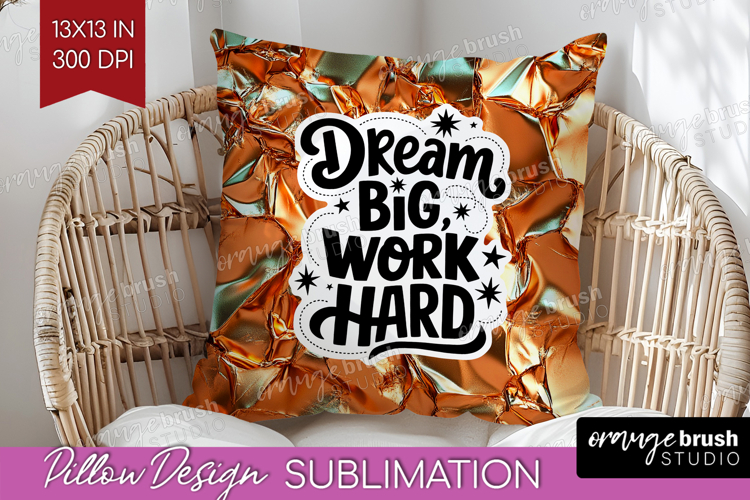 Inspirational Quote Pillow Sublimation - Rose Gold Pillow