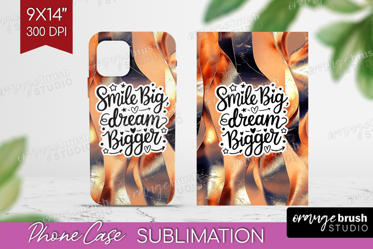 Inspirational Quote Phone Case PNG - Rose Gold Case PNG