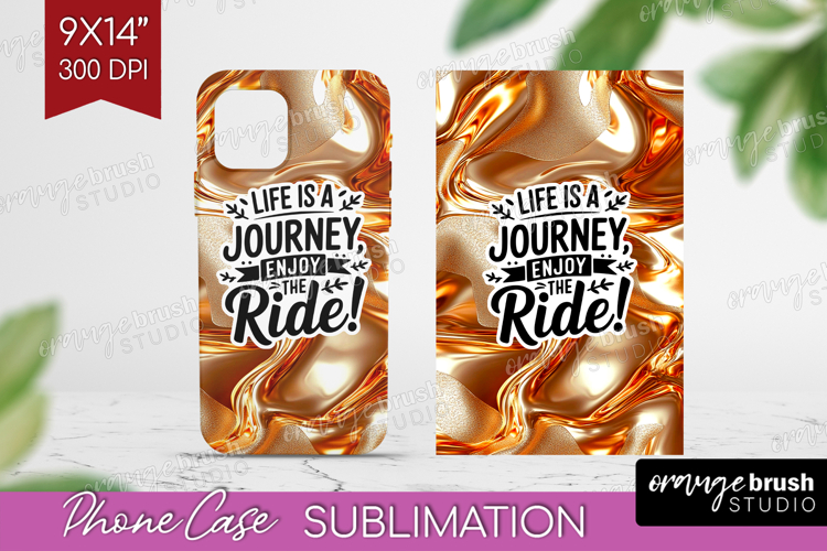 Inspirational Quote Phone Case PNG - Rose Gold Case PNG