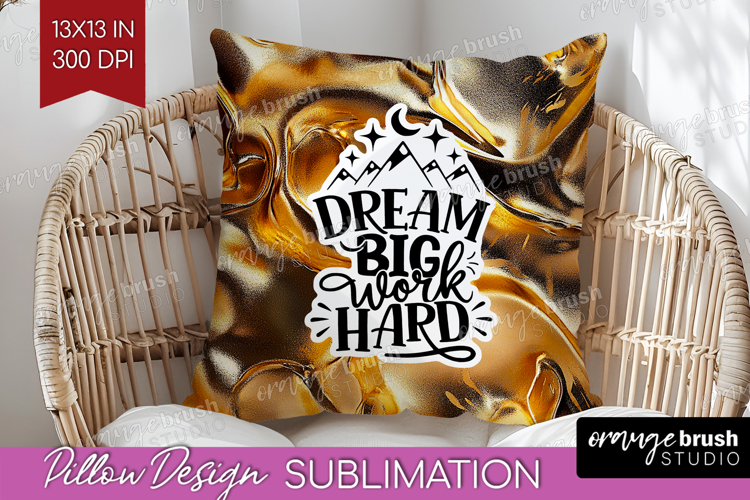 Inspirational Quote Pillow Sublimation - Rose Gold Pillow