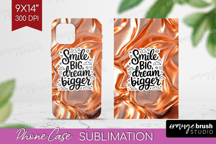 Inspirational Quote Phone Case PNG - Rose Gold Case PNG