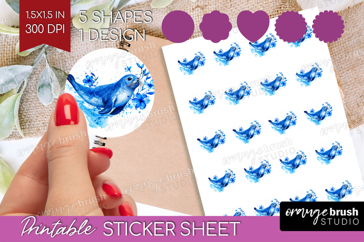 Blue Flowers Clipart Image 7