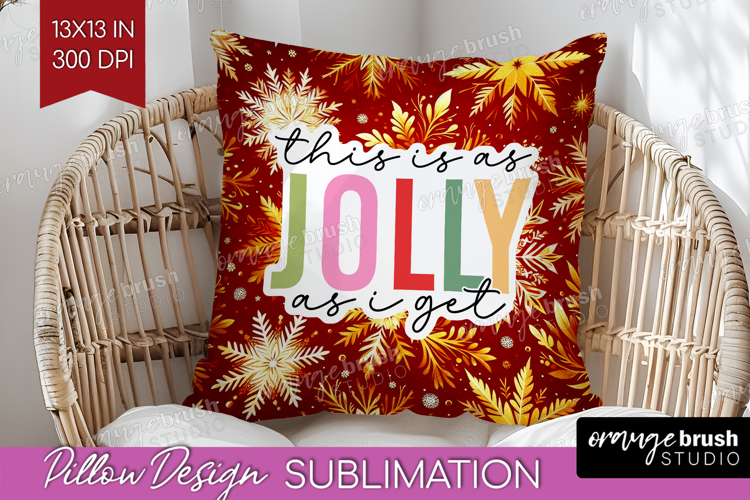Funny Christmas Quote Pillow Sublimation - Snowflakes Pillow