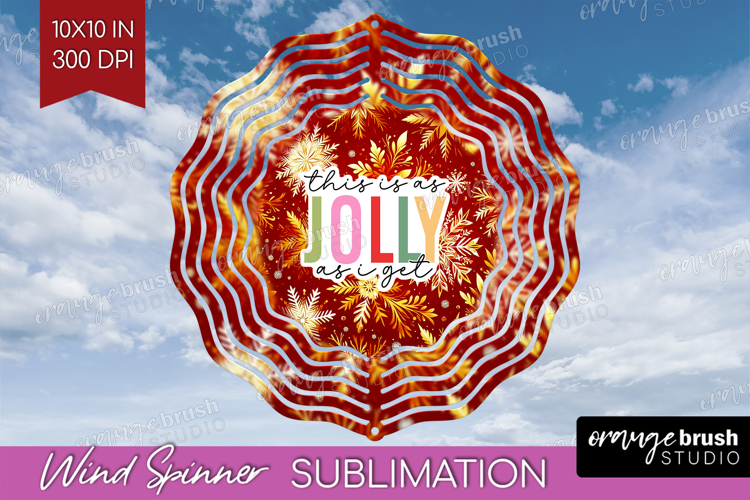 Funny Christmas Quote Wind Spinner Sublimation PNG - Round