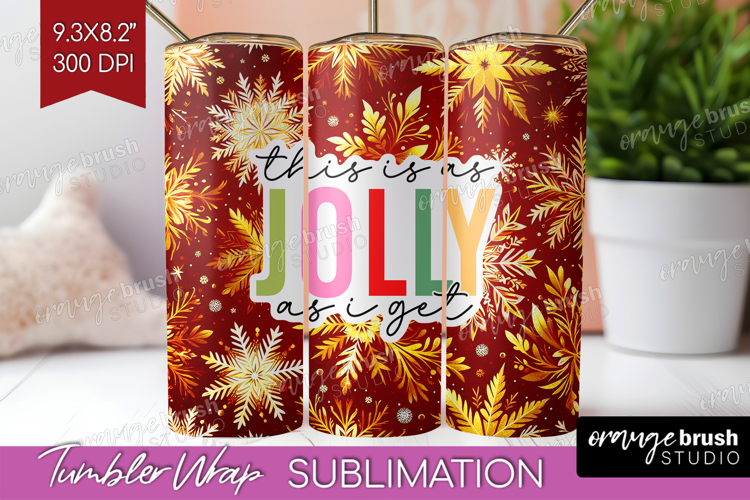 Funny Christmas Quote Tumbler Wrap - Snowflakes Tumbler PNG