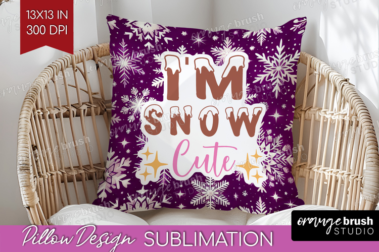 Funny Christmas Quote Pillow Sublimation - Snowflakes Pillow