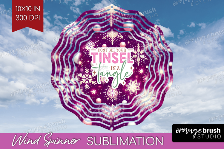 Funny Christmas Quote Wind Spinner Sublimation PNG - Round