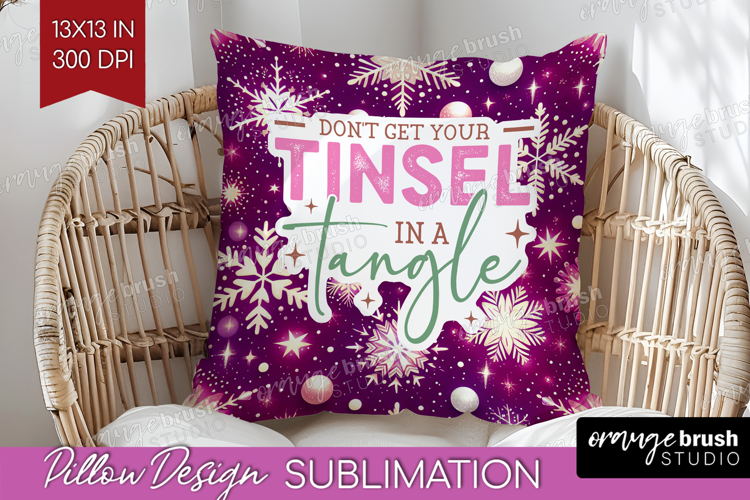 Funny Christmas Quote Pillow Sublimation - Snowflakes Pillow