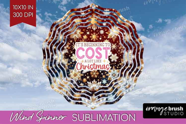 Funny Christmas Quote Wind Spinner Sublimation PNG - Round