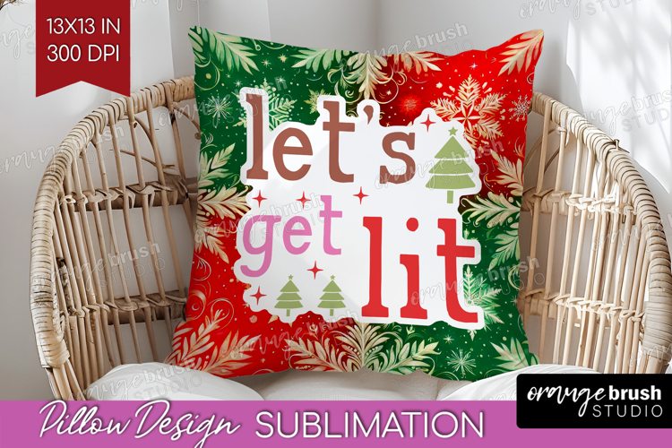 Funny Christmas Quote Pillow Sublimation - Snowflakes Pillow