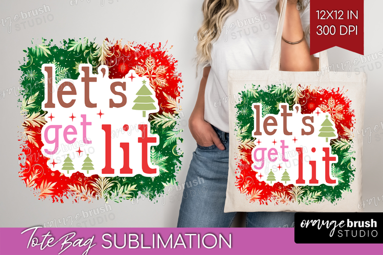 Funny Christmas Quote Tote Bag - Snowflakes Tote Bag PNG