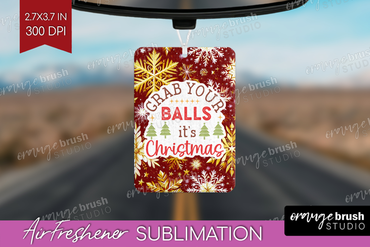 Funny Christmas Quote Air Freshener PNG - Snowflakes PNG