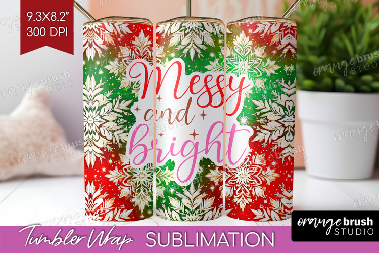 Funny Christmas Quote Tumbler Wrap - Snowflakes Tumbler PNG