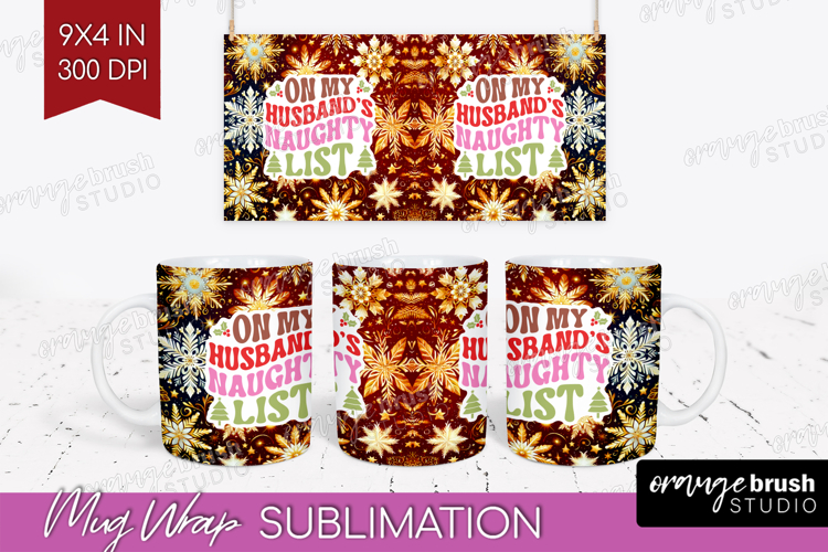 Funny Christmas Quote Mug Wrap - Snowflakes Mug PNG