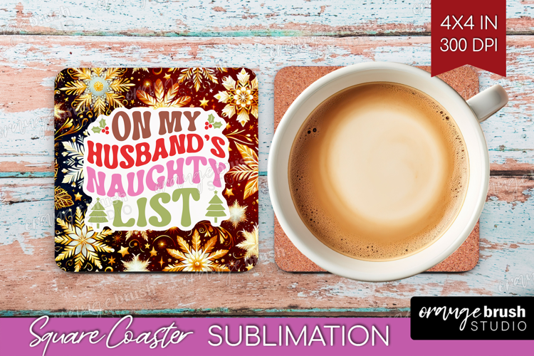 Funny Christmas Quote Square Coaster - Snowflakes Coaster