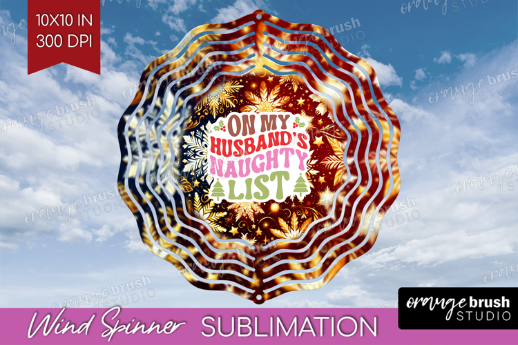 Funny Christmas Quote Wind Spinner Sublimation PNG - Round