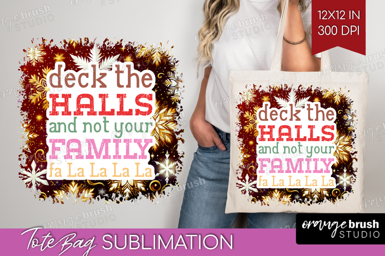 Funny Christmas Quote Tote Bag - Snowflakes Tote Bag PNG