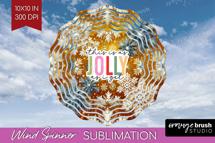 Funny Christmas Quote Wind Spinner Sublimation PNG - Round