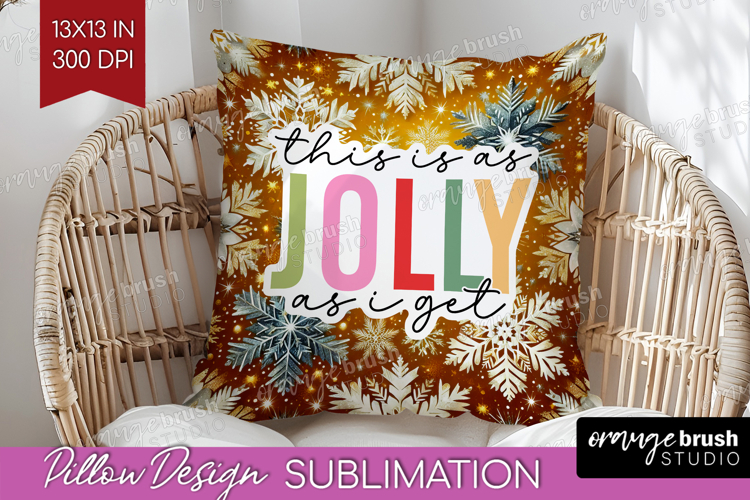 Funny Christmas Quote Pillow Sublimation - Snowflakes Pillow